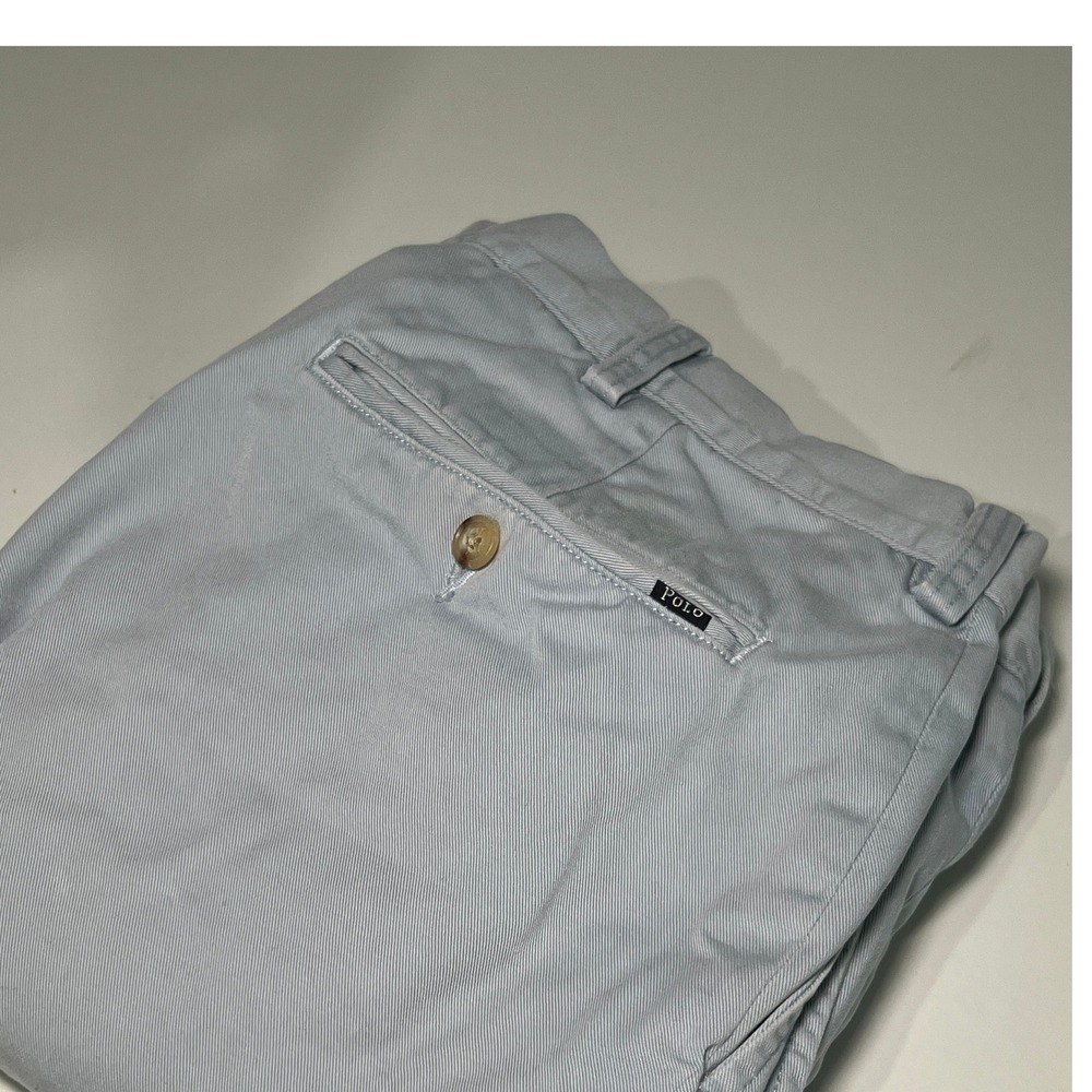 Polo Ralph Lauren Classic Fit Chino Pants Light Blue Mens 34x30 Cotton Twill